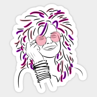 Janis Joplin Sticker